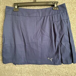 Puma Skirt Womens 6 Blue Outdoors Casual Athletic Lightweight Ladies Skort Gym